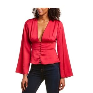 Finders Keepers Red Blouse